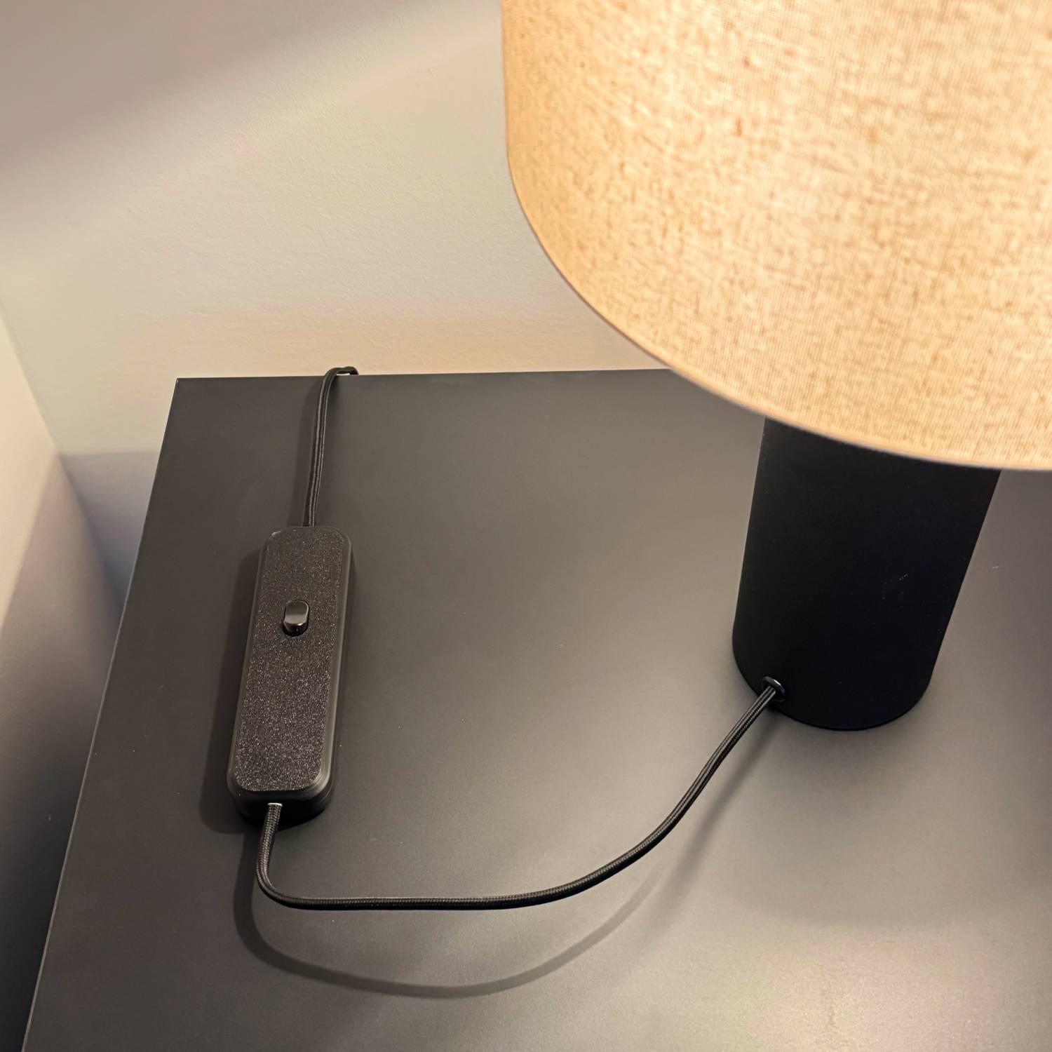 Photo of the lamp with smart switch.